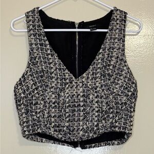 Tweed Crop Top